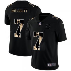 Wholesale Cheap Indianapolis Colts #7 Jacoby Brissett Carbon Black Vapor Statue Of Liberty Limited NFL Jersey
