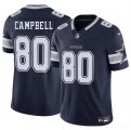 Men's Dallas Cowboys #80 Parris Campbell Navy 2025 F.U.S.E. Vapor Untouchable Limited Football Stitched Jersey Cheap