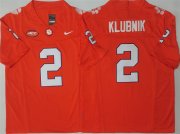 Men's Clemson Tigers #2 Cade Klubnik Orange F.U.S.E. Stitched Football Jersey Cheap Wholesale