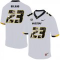 Wholesale Cheap Missouri Tigers 23 Johnny Roland White Nike Fashion College Football Jersey