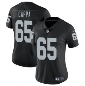 Women\'s Las Vegas Raiders #65 Alex Cappa Black 2025 Vapor Football Stitched Jersey(Run Small) Cheap