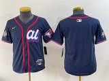 Cheap Women's American League Toronto Blue Jays Blank Navy 2025 All-Star Edition Limited Stitched Baseball Jersey(Run Small)