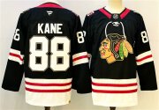Men's Chicago Blackhawks #88 Patrick Kane Black Stitched Hockey Jersey Cheap Wholesale