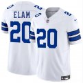 Men's Dallas Cowboys #20 Kaiir Elam White 2025 F.U.S.E. Vapor Untouchable Limited Football Stitched Jersey Cheap