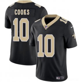 Men\'s New Orleans Saints #10 Brandin Cooks Black 2025 Vapor Limited Football Stitched Jersey Cheap