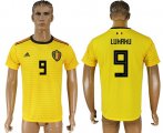 Wholesale Cheap Belgium #9 Lukaku Away Soccer Country Jersey
