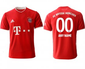 Wholesale Cheap Men 2020-2021 club Bayern Munchen home aaa version customized red Soccer Jerseys