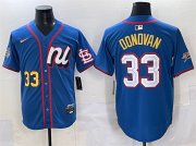 Cheap Men's National League #33 Brendan Donovan Blue 2025 All-Star Edition Limited Stitched Baseball Jersey