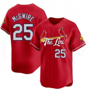 Cheap Men's St Louis Cardinals #25 Mark McGwire Red City Connect Baseball Jersey