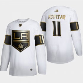 Wholesale Cheap Los Angeles Kings #11 Anze Kopitar Men\'s Adidas White Golden Edition Limited Stitched NHL Jersey