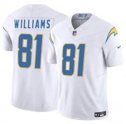 Cheap Men's Los Angeles Chargers #81 Mike Williams White 2025 F.U.S.E. Vapor Limited Football Stitched Jersey