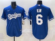 Men's Los Angeles Dodgers #6 Hyeseong Kim Royal Cool Base Stitched Baseball Jersey Cheap