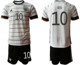 Wholesale Cheap Germany 10 OZIL Home UEFA Euro 2020 Soccer Jersey