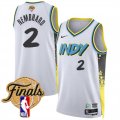 Men's Indiana Pacers #2 Andrew Nembhard White 2024-25 City Edition Stitched Basketball Jersey Cheap