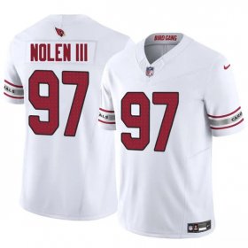 Cheap Men\'s Arizona Cardinals #97 Walter Nolen III White 2025 Draft F.U.S.E. Vapor Untouchable Limited Football Stitched Jersey