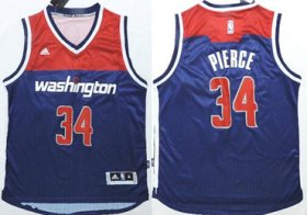 Wholesale Cheap Washington Wizards #34 Paul Pierce Revolution 30 Swingman 2014 New Navy Blue Jersey