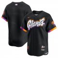 Cheap Men's San Francisco Giants Blank Anthracite 2025 City Connect Limited Stitched Baseball Jersey