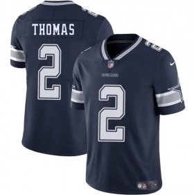 Men\'s Dallas Cowboys #2 Juanyeh Thomas Navy 2025 Vapor Untouchable Limited Football Stitched Jersey Cheap