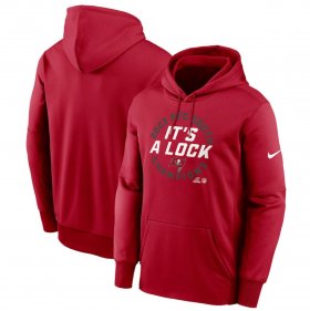 Cheap Men\'s Tampa Bay Buccaneers Red 2023 NFC South Division Champions Locker Room Trophy Collection Pullover Hoodie