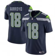 Cheap Men's Seattle Seahawks #18 Elijah Arroyo Navy 2025 Draft Vapor Limited Football Stitched Jersey