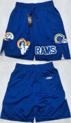 Cheap Men's Los Angeles Rams Royal Shorts(Run Small)