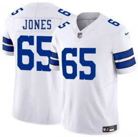 Men\'s Dallas Cowboys #65 Robert Jones White 2025 F.U.S.E. Vapor Untouchable Limited Football Stitched Jersey Cheap