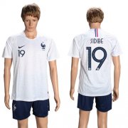 Wholesale Cheap France #19 Sidibe Away Soccer Country Jersey