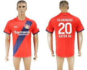 Wholesale Cheap Bayer Leverkusen #20 Ch.Aranguiz Away Soccer Club Jersey