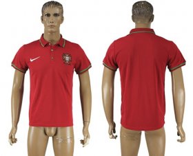 Wholesale Cheap Portugal Blank Red Polo Shirt