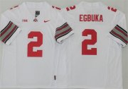 Cheap Men's Ohio State Buckeyes #2 Emeka Egbuka White 2025 F.U.S.E. Limited Stitched Jersey