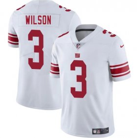 Cheap Men\'s New York Giants #3 Russell Wilson White 2025 Vapor Untouchable Limited Football Stitched Jersey