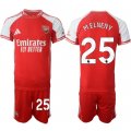 Men's Arsenal F.C #25 Mohamed Elneny Red 2025 Home Soccer Jersey Suit Cheap