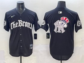 Men\'s New York Yankees Team Big Logo Black \'Gothic Legacy Edition\' Vapor Premier Limited Stitched Baseball Jersey