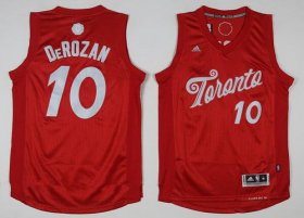 Wholesale Cheap Men\'s Toronto Raptors #10 DeMar DeRozan adidas Red 2016 Christmas Day Stitched NBA Swingman Jersey