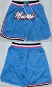 Men's Miami Heat Blue Shorts (Run Small)