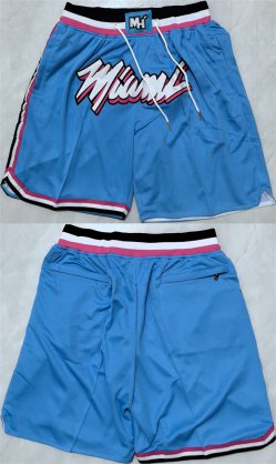 Men\'s Miami Heat Blue Shorts (Run Small)
