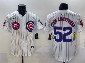 Cheap Men\'s Chicago Cubs #52 Pete Crow-Armstrong White 2025 Tokyo Series Limited Stitched Baseball Jersey