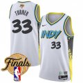 Men's Indiana Pacers #33 Myles Turner White 2024-25 City Edition Stitched Basketball Jersey Cheap