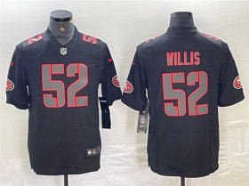 Cheap Men\'s San Francisco 49ers #52 Patrick Willis Black Impact Limited Stitched Jersey