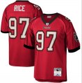 Men's Tampa Bay Buccaneers #97 Simeon Rice Red Throwback Football Stitched Jersey Cheap Wholesale