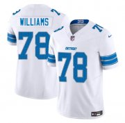 Cheap Men's Detroit Lions #78 Tyleik Williams White 2025 Draft F.U.S.E. Vapor Limited Football Stitched Jersey
