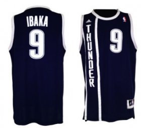 Wholesale Cheap Oklahoma City Thunder #9 Serge Ibaka Revolution 30 Swingman 2013 Blue Jersey