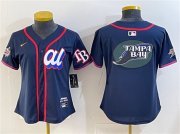 Cheap Youth American League Tampa Bay Rays Team Big Logo Navy 2025 All-Star Edition Limited Stitched Baseball Jersey