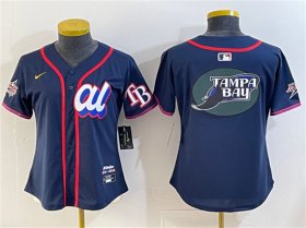 Cheap Youth American League Tampa Bay Rays Team Big Logo Navy 2025 All-Star Edition Limited Stitched Baseball Jersey