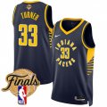 Men's Indiana Pacers #33 Myles Turner Navy 2025 Finals Icon Edition Stitched Basketball Jersey Cheap