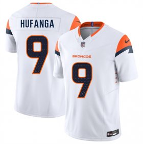 Men\'s Denver Broncos #9 Talanoa Hufanga White 2025 F.U.S.E. Vapor Limited Football Stitched Jersey Cheap