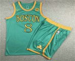 Wholesale Cheap Men's Boston Celtics #8 Kemba Walker NEW Green Nike 2020 Swingman Stitched NBA Jersey With Shorts