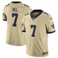 Cheap Men's New Orleans Saints #7 Taysom Hill Gold 2025 F.U.S.E. Alternate Vapor Limited Football Stitched Jersey