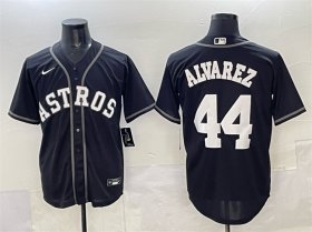 Men\'s Houston Astros #44 Yordan Alvarez Black Lights Out Limited Stitched Baseball Jersey Cheap Wholesale