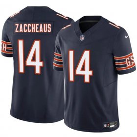 Men\'s Chicago Bears #14 Olamide Zaccheaus Navy 2025 F.U.S.E. Vapor Football Stitched Jersey Cheap